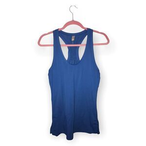 Lucy Racerback Scrunch Tank‎ Top Womens Size Small Activewear Running Blue